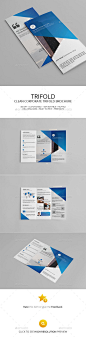 Clean Corporate Tri-Fold Brochure - Corporate Brochures
