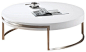 Whiteline Imports Ross Coffee Table in High Gloss White traditional furniture