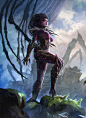 General 1200x1644 digital art artwork portrait video games women sword StarCraft Kerrigan Queen of Blades Starcraft II Sarah Kerrigan portrait display