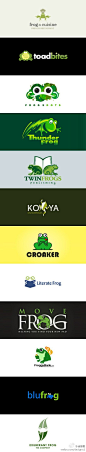 以青蛙为元素的Logo设计欣赏