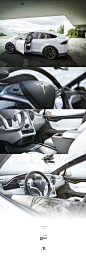 Tesla Model X特斯拉汽车| 全球最好的设计,尽在普象网 puxiang.com