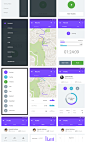 完美的安卓Material UI Kit套装下载[for运动健身,PSD,sketch]