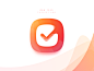 Todoist app Icon logo iconography checklist list todo checkmark check icon app