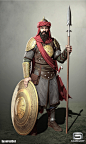 Arab Spearman render, Georgi Georgiev : Another model for game March of Empires.
Concept art is from my friend Toni Justamante Jacobs https://www.artstation.com/artist/justaman