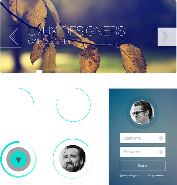 ios7 style ui kit : ...