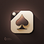 Spades Game App Icon : Worked on the App Icon for upcoming Spades game.