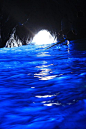 "Blue Grotto" Blue Cave. Capri, Italy.