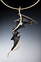 14K pendant with black onyx and white sapphire. $1700 without chain.: 
