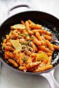 Lemon Parmesan Roasted Carrots - tender, garlicky, lemony and cheesy roasted carrots with fresh lemon juice and Parmesan cheese. This roasted carrots recipe takes 10 mins active time | rasamalaysia.com