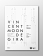 Vincent Moon de Gira : Poster for the tour of Vincent Moon.