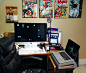 My Future Condo and what's in it / “This is my Battlestation. I have a 27″ iMac. The lights belo...
