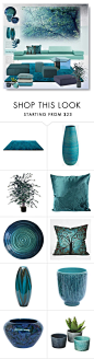 "Living Space" by snowbell on Polyvore featuring interior, interiors, interior design, home, home decor, interior decorating, Tiffany & Co., DENY Designs, Cyan Design and Dot & Bo: