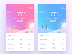 WXDesign采集到A_天气界面