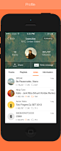 Redesign Concept Soundcloud for iOS7 on Behance