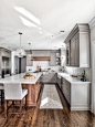 Elegant kitchen photo in New York