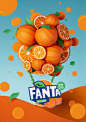 Paper flavorland campaign - FANTA : Our papercrafted rebranding campaign images for FANTA.