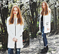 Kristina Magdalina - Sheinside Coat, Sheinside Jeans - White coat and ripped jeans