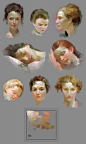 skin tone study of Pino Daeni's art by HRFleur.deviantart.com on @deviantART: