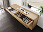 Nox Contemporary Beech Sideboard modern buffets and sideboards