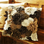 Gorgeous beautiful stunning felted pillow cushion ♥