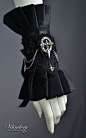 Beautiful Goth Victorian Cuff Bracelet Lolita Vampire by Vilindery