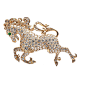 20.15cts French Laykin Diamond Gold Horse Brooch