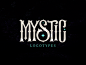 Mystic tshirt music game high-style legends logotype logo typography letterin