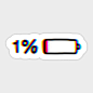 This contains an image of: Low Battery Sticker