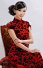 高雅红绒旗袍  优雅的女人 - 鳕鯡鮩鲒 - 鳕鲱鮩鲒的博客