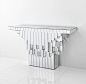 Cubic Console design by Cyan Design