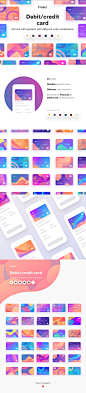 APP中常用的信用卡银行储蓄卡模板样式合集下载[PSD,Ai,Sketch,fig,XD]