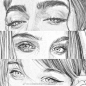 #绘画参考#  如何画眼睛？眼睛细节刻画参考
来自插画师：Matt Mas ​​​​