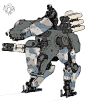 ajtron:

“Metal Gear Roo”Concept art for Metal Gear Online.