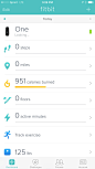 Fitbit健身应用手机界面设计，来源自黄蜂网http://woofeng.cn/