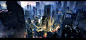 Cyberpunk Science Fiction City