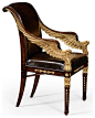 New Jonathan Charles Occasional Chair Empire traditional-armchairs-and-accent-chairs