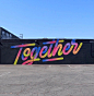 “#together ” from last weekend in LA for @thecontaineryard #freshcoatfestival #mtncolors  by: @valthrasher thank you!