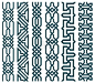 Set of seamless Arabic patterns