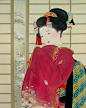 日本艺妓 和风 插画 手绘 为谁谁为谁