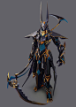 Undead Trial-Anubis- 3D, R1 Chung : Hi,guys. This is our new work "Gods within Steel". I'm so excited to work with Hui Zou this time. He is a awesome Character Designer. The design of this work is God exist in the machine. And the God's prototyp