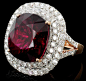 18K Gold 18.74ct Tourmaline 2.37ct Diamond Ring | балерина | Pinterest