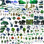 【微元素】手绘横版背景植物311个素材-PSD格式,微元素,游戏资源,游戏素材,下载,游戏美术www.element3ds.com - E3D