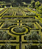 Post war rose garden at Seaton Delaval