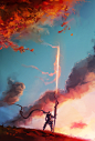 Autumn Lancer, Aaron Nakahara on ArtStation at https://www.artstation.com/artwork/autumn-lancer