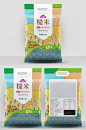 五谷杂粮糙米原创米包装时尚设计图片