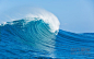 碧蓝清澈汹涌的海浪高清图片下载-非凡图库