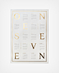 "ONE SEVEN" is the name of the new 2017 calendars designed by Kristina Krogh from Denmark Copenhagen. The prints come in a size of 50 x 70 c