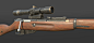 Mosin sniper rifle, Alexander Shelegeda : Mosin rifle with Emelyanov scope. This is my first experience modeling and texturing weapon.