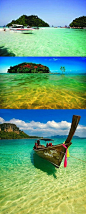 【泰国-甲米岛】这色彩鲜明的海，真是太喜欢了，我不淡定了…