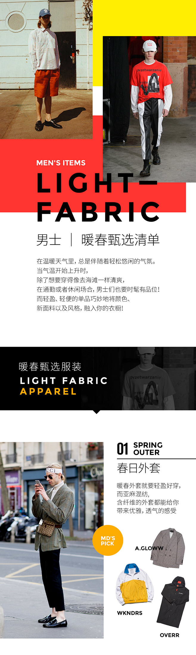 LIGHT FABRIC MEN'S I...